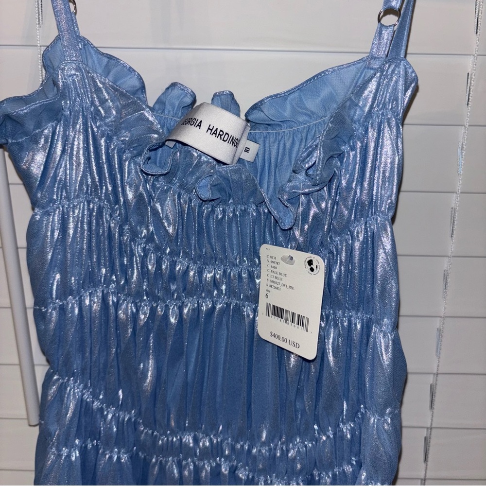 NWT Georgia Hardinge “Metal Dress” – Size 6 – Light Blue - Picture 4 of 4